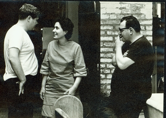 ALLAN JAFFE WITH HIS WIFE SANDRA AND LARRY BORENSTEIN, OWNER OF THE BUILDING AT 726 ST. PETER STREET