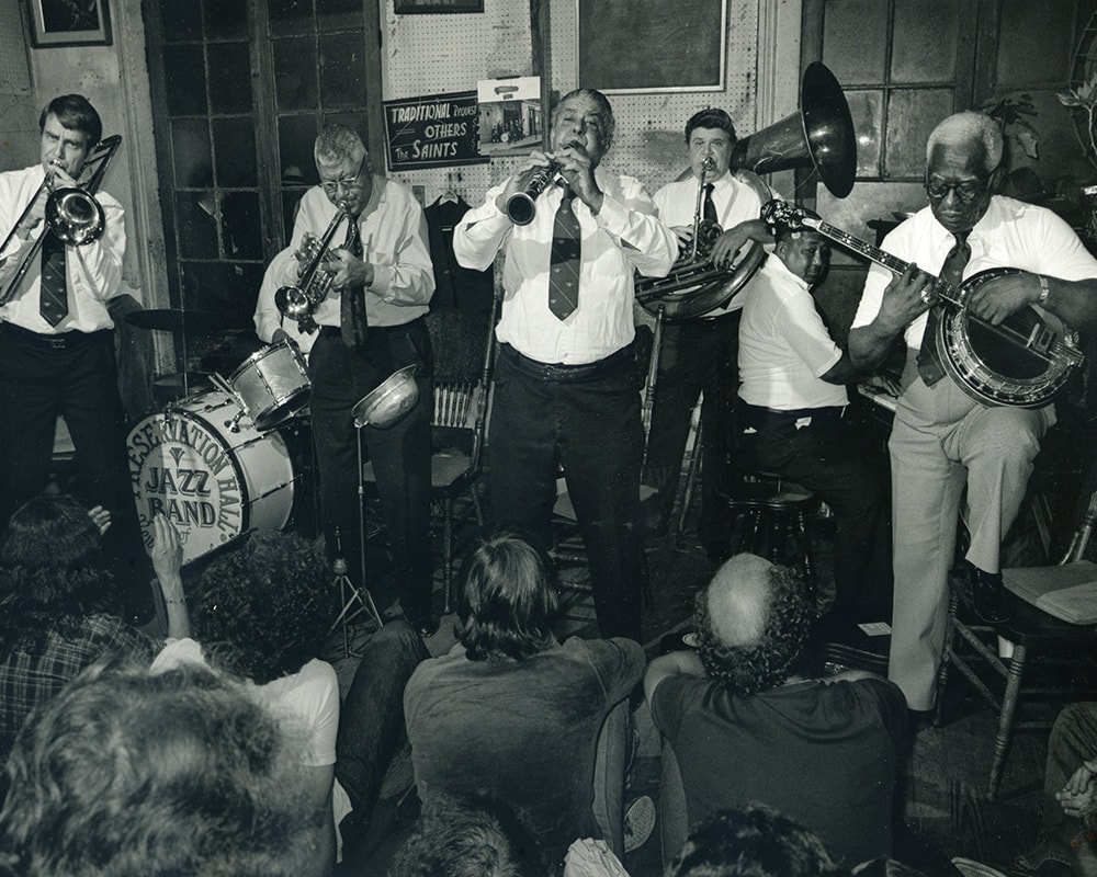 WILLIE AND PERCY HUMPHREY'S BAND AT PRESERVATION HALL, 1975